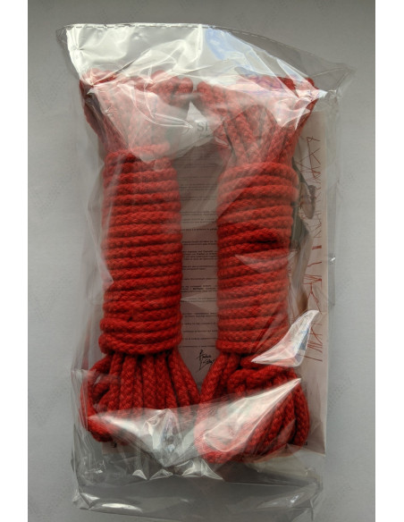 Bondage lano červené od demoniq 2 x 8 metrov