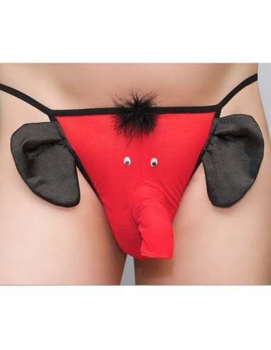 Žartovný slon mc/9029 v červenej farbe pre mužov od andalea lingerie