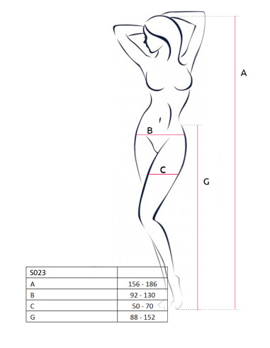 Pančuchové nohavice s023 červené od passion erotic line