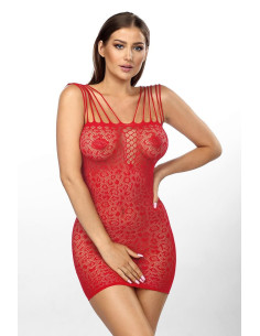 Červené sieťované šaty aa052316 značky anais apparel luxusná spodná bielizeň